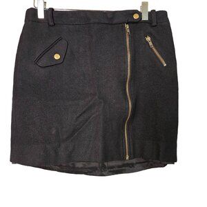 J.Crew‎ Women's 8 Wool Mini Skirt Pocket Preppy Dark Academia School Girl